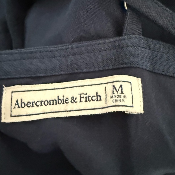 Abercrombie & Fitch Linen-Blend Midi Dress - Picture 9 of 9